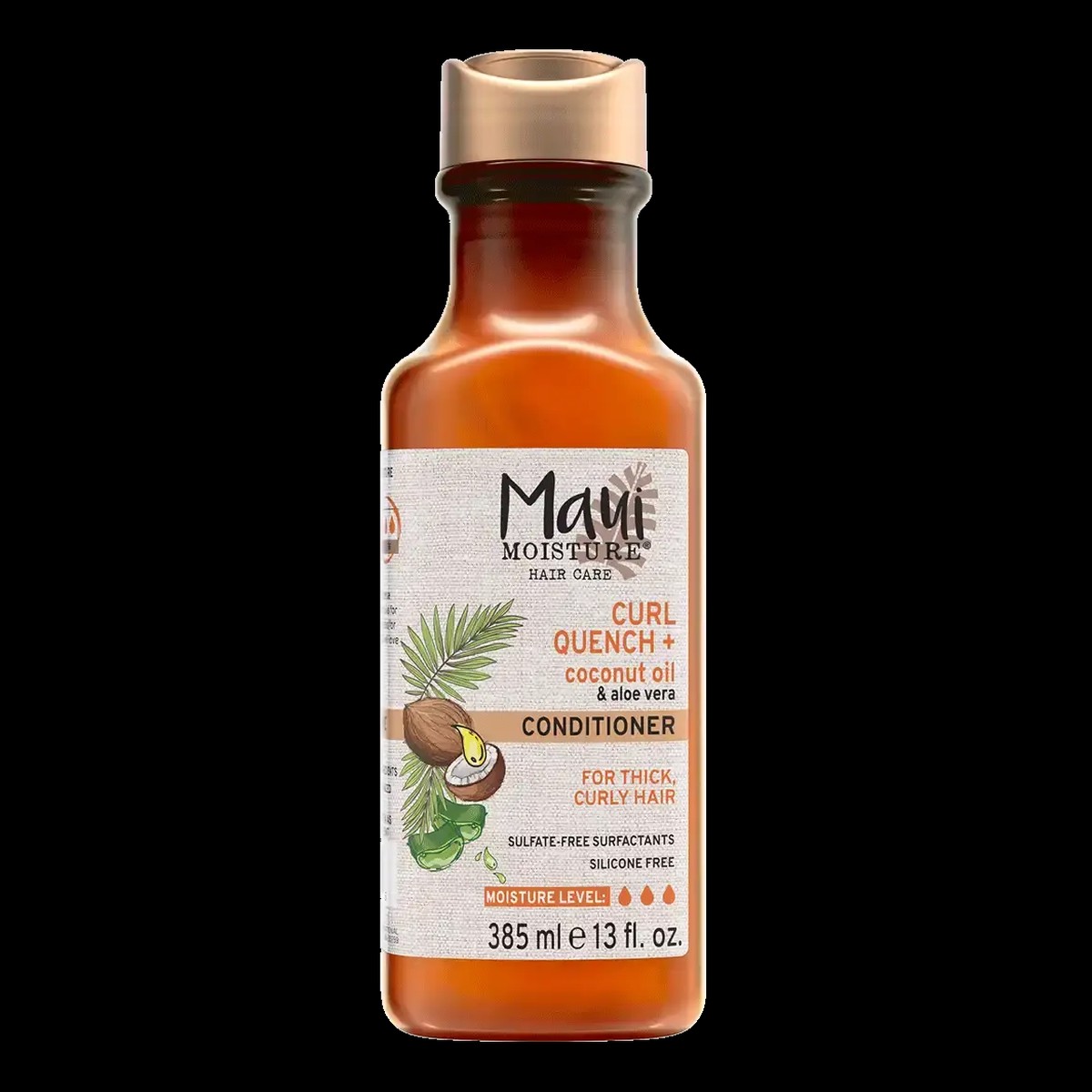 Maui Moisture Curl Quench + Coconut Oil Conditioner Curl Definition for Thick, Curly Hair 385 ml/13.1 oz
