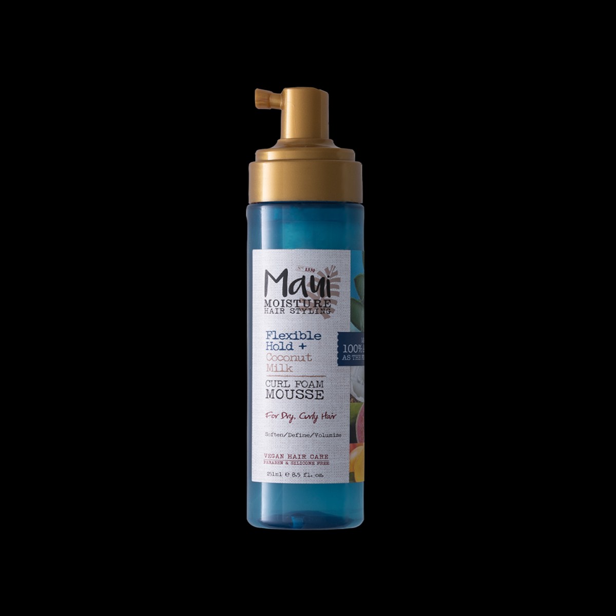 Maui Moisture Flexible Hold + Coconut Milk Curl Foam Mousse Lightweight Definition for Curls 251 ml/8.5 oz