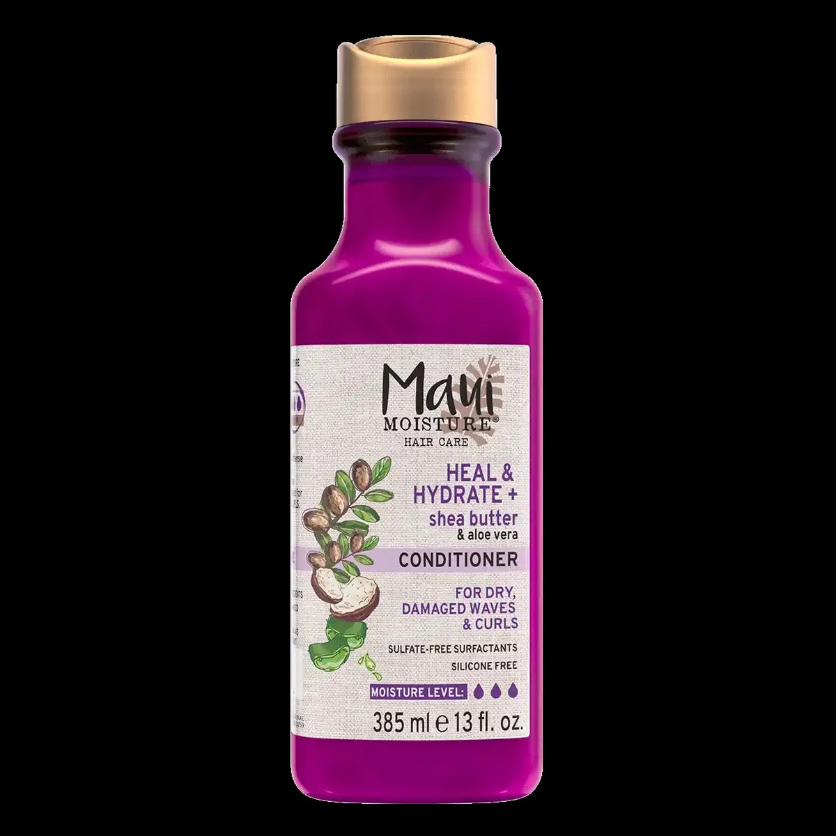 Maui Moisture Hydrate + Shea Butter Conditioner Deep Hydration for Dry, Damaged Hair 385 ml/13.1 oz