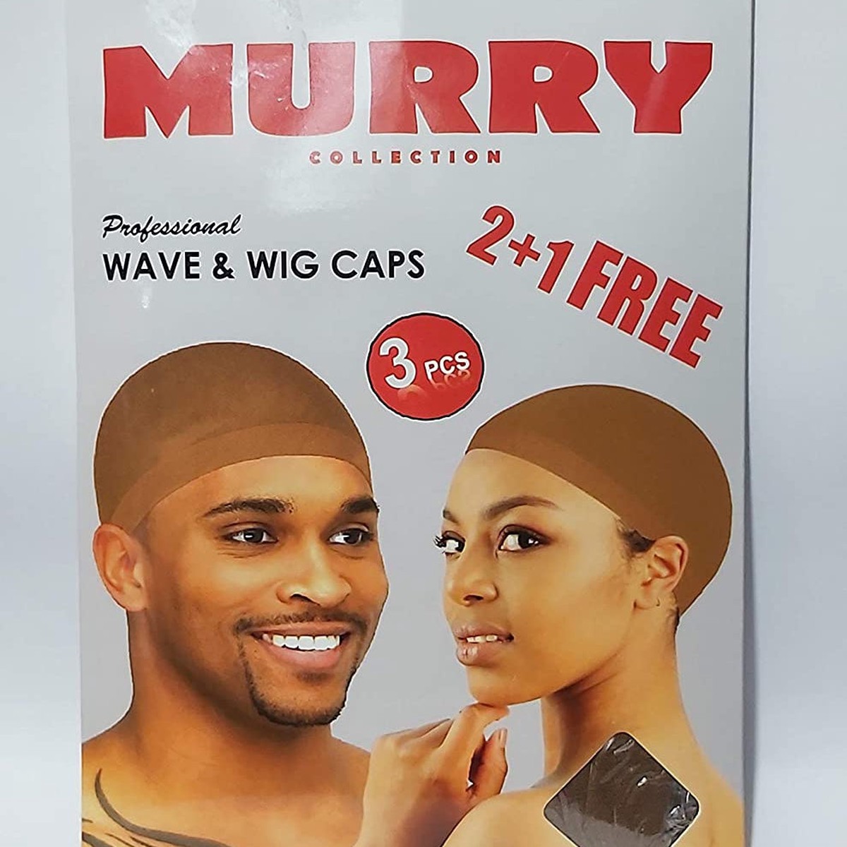 Murry Collection Professional Wave & Wig Caps - Secure Hold & Natural Look for Wigs, Weaves & Wave Styling, Nude (Universal Fit)