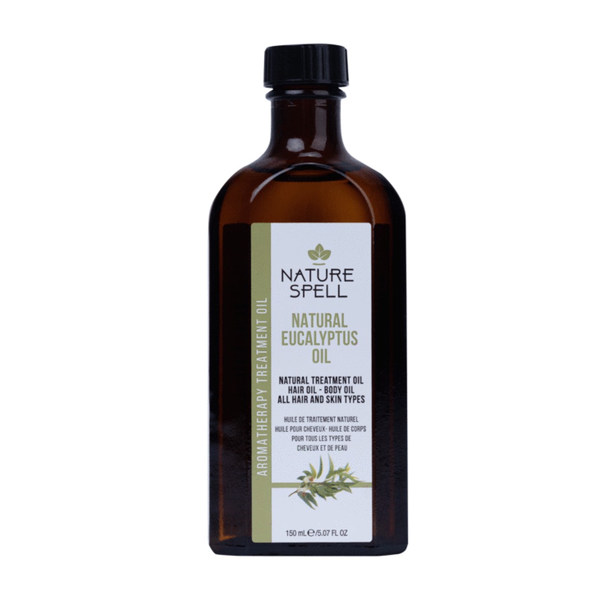 Nature Spell Eucalyptus Oil Rejuvenating & Clarifying for Hair & Skin 150ml/5.07 oz