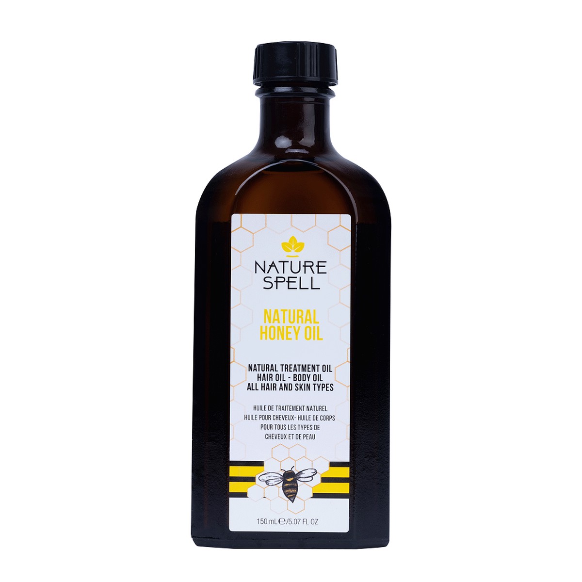 Nature Spell Honey Treatment Oil: Deep Nourishment for Hair & Body 150ml/5.07 oz