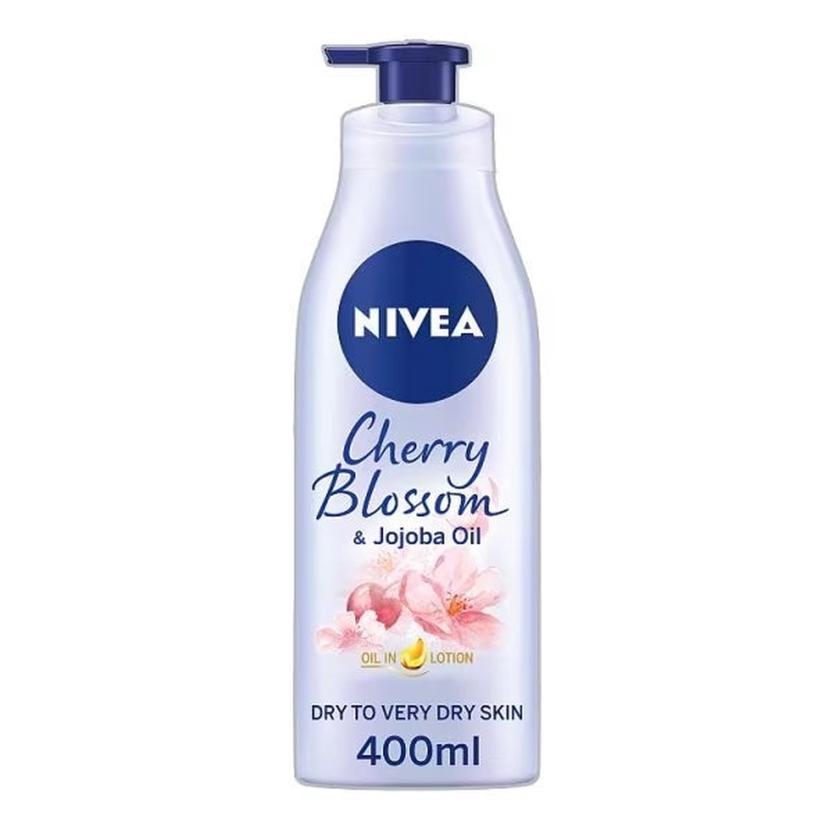 Nivea Cherry Blossom & Jojoba Oil Body Lotion Moisturising Skin Care 400 ml/13.6 oz