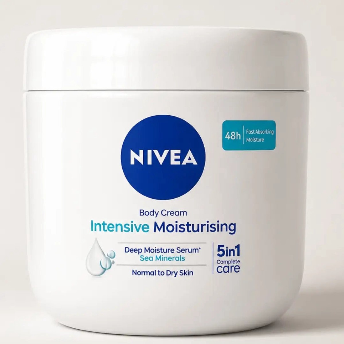 Nivea Intensive Moisturising Body Cream Deep Hydration & Dry Skin Relief for Very Dry to Dry Skin 400 ml/13.53 oz