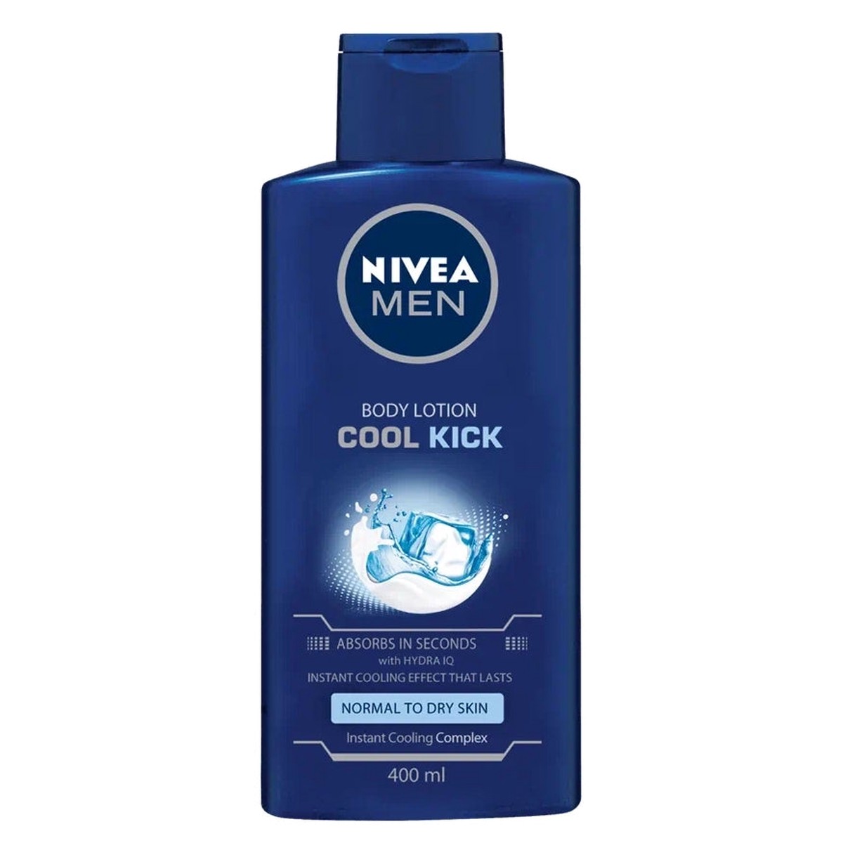 Nivea Men Cool Kick Body Lotion Instant Refreshment & 48H Hydration for Men 400 ml/13.53 oz