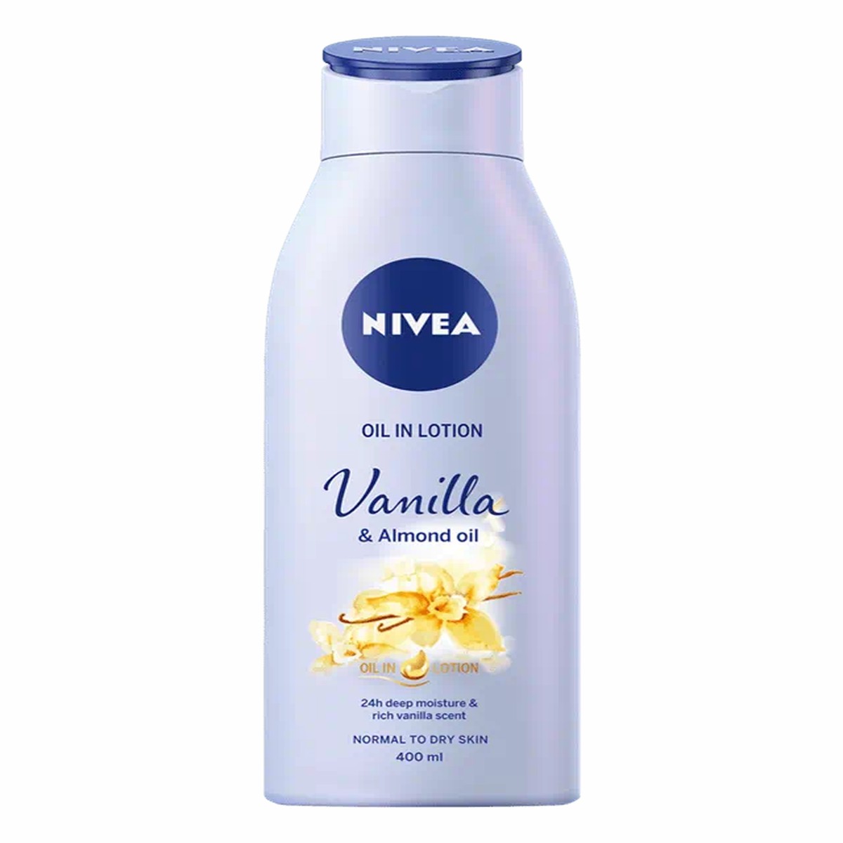 Nivea Vanilla & Almond Oil Body Lotion 24h Moisturising Care 400 ml/13.6 oz