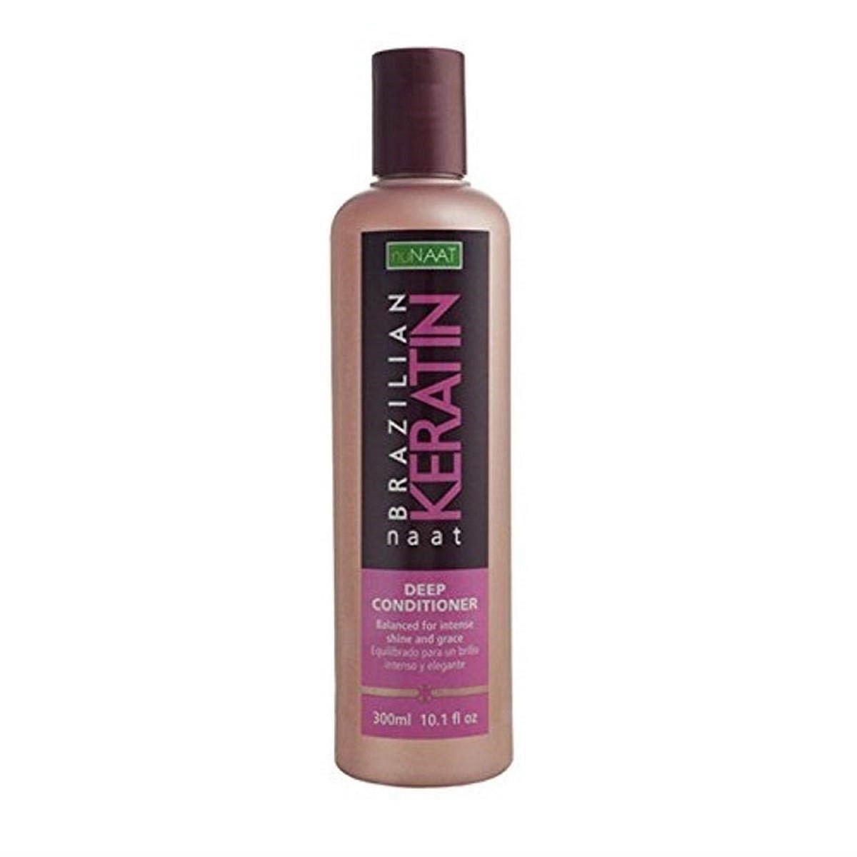 Nunaat Naat Brazilian Keratin Deep Conditioner for Smooth, Strong & Frizz-Free Hair 300ml/10.14 oz
