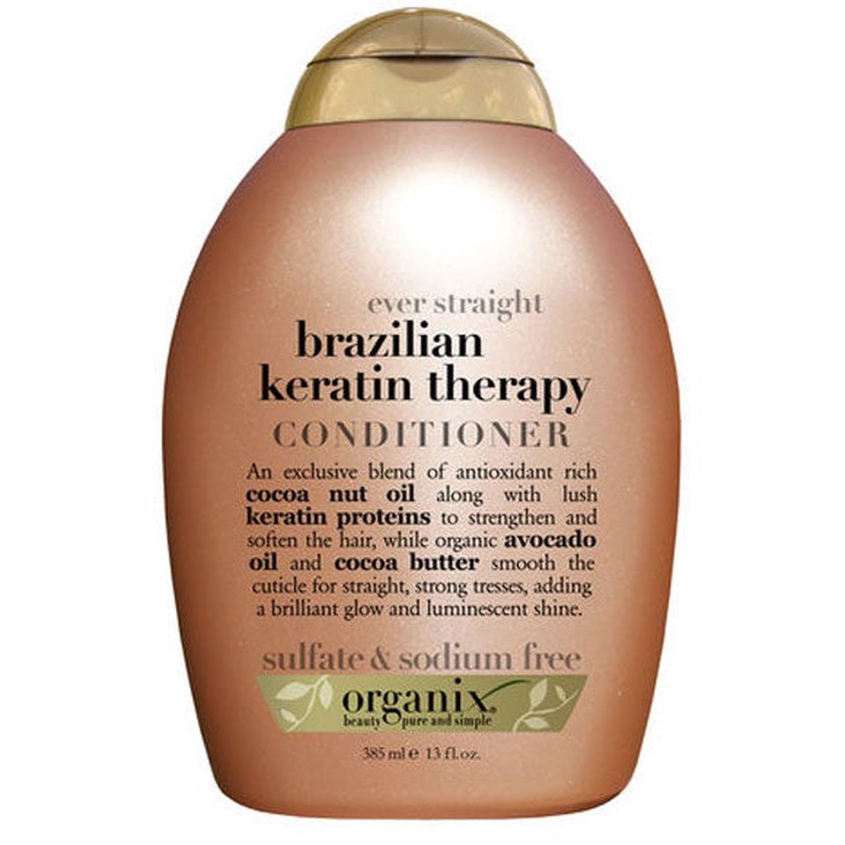 OGX Brazilian Keratin Therapy Conditioner for Smooth, Strong, Frizzy & Damaged Hair 385ml