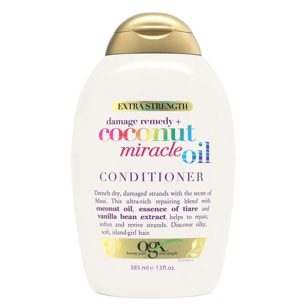 OGX Coconut Miracle Oil Conditioner Frizz Control & Repair for Dry, Damaged Hair 13 oz