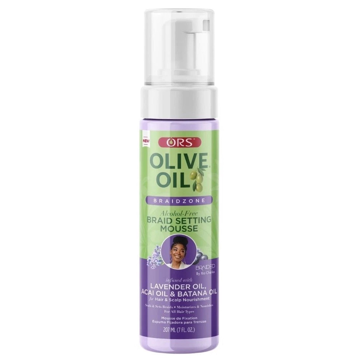 ORS Olive Oil Braidzone Alcohol-Free Braid Setting Mousse 207ml