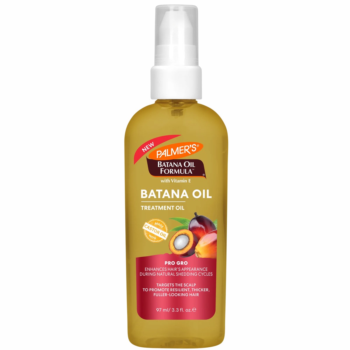 Palmer's Batana Oil Formula Treatment Oil Fuller-Looking Hair for All Hair Types 97 ml/3.3 oz