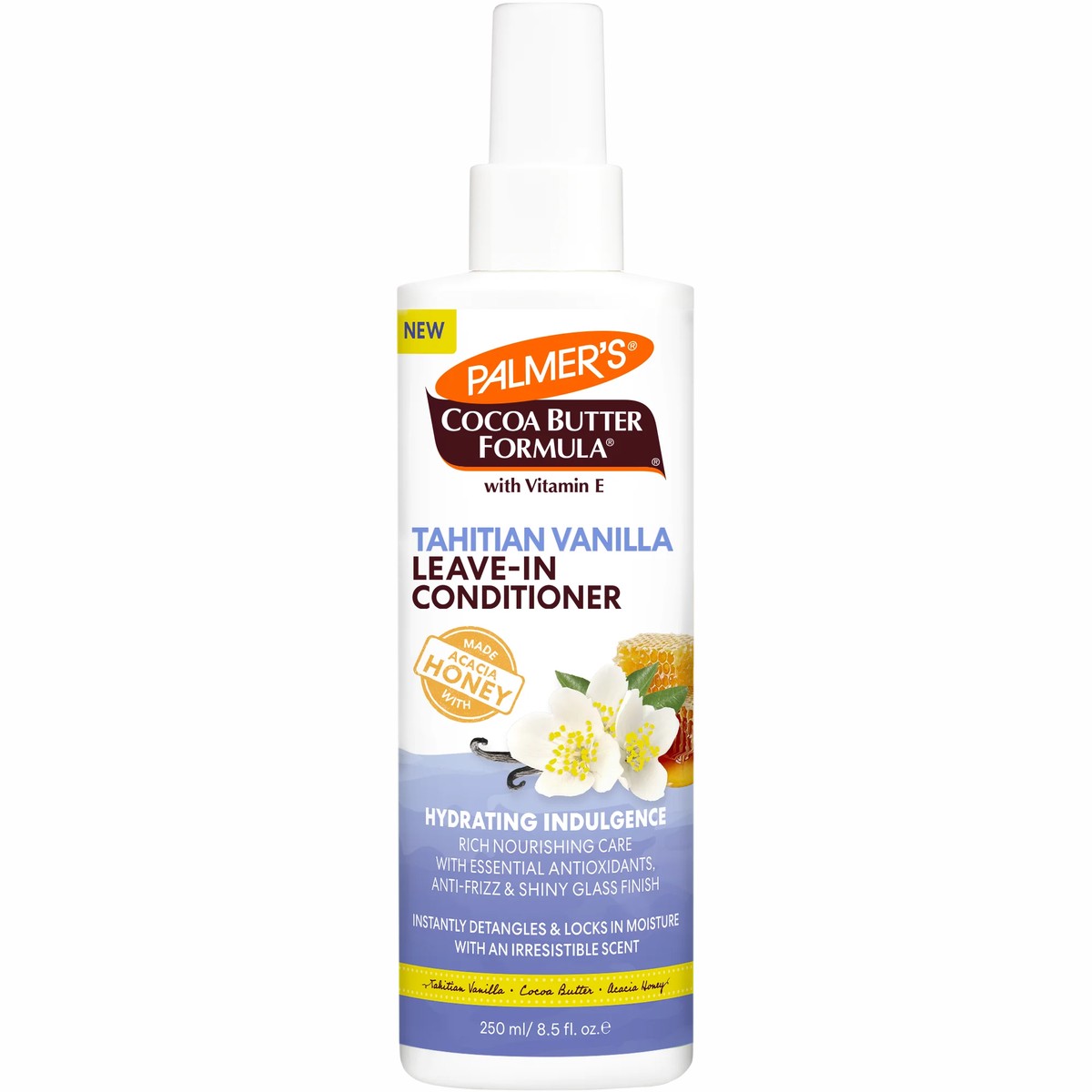 Palmer's Tahitian Vanilla Leave-In Conditioner Detangling and Frizz Control for All Hair Types 250 ml/8.5 oz