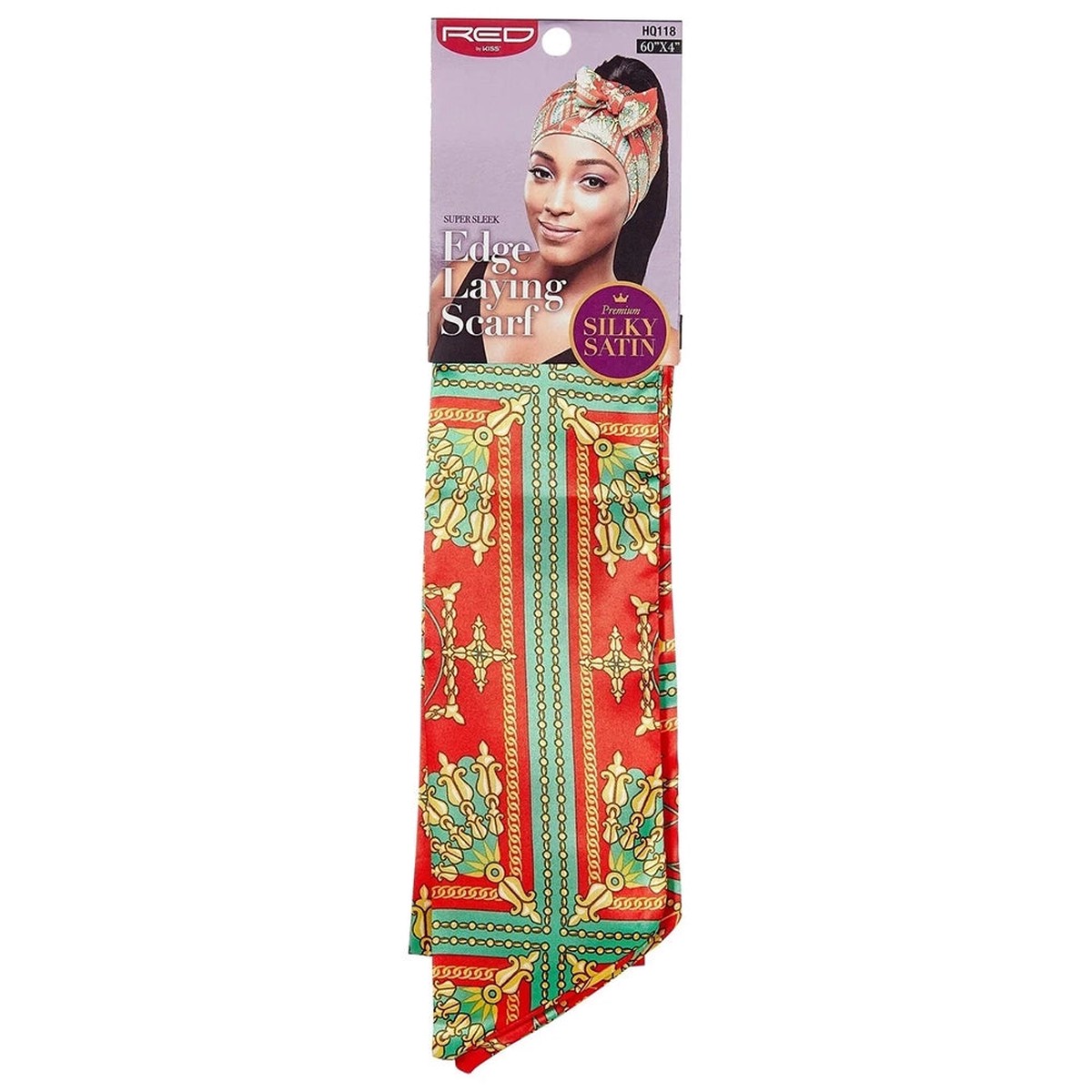 Red by Kiss Edge Layering Scarf (HQ118) for Flawless Edge Laying & Hair Protection - One Size