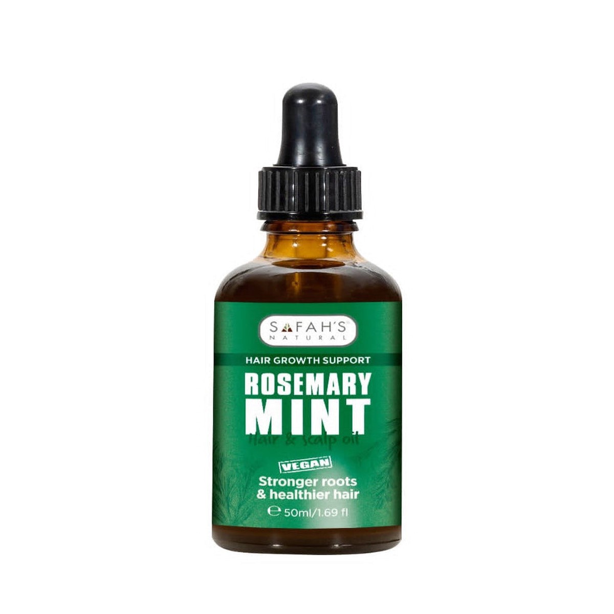 Safah's Natural Rosemary Mint Hair & Scalp Oil for Hair Growth & Scalp Health 1.69 oz