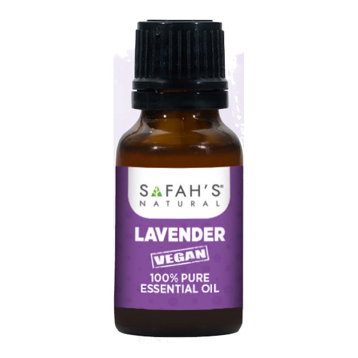 Safahs Natural 100% Pure Lavender Essential Oil for Calming Stress, Promoting Sleep & Enhancing Hair Growth 15 ml/0.51 oz