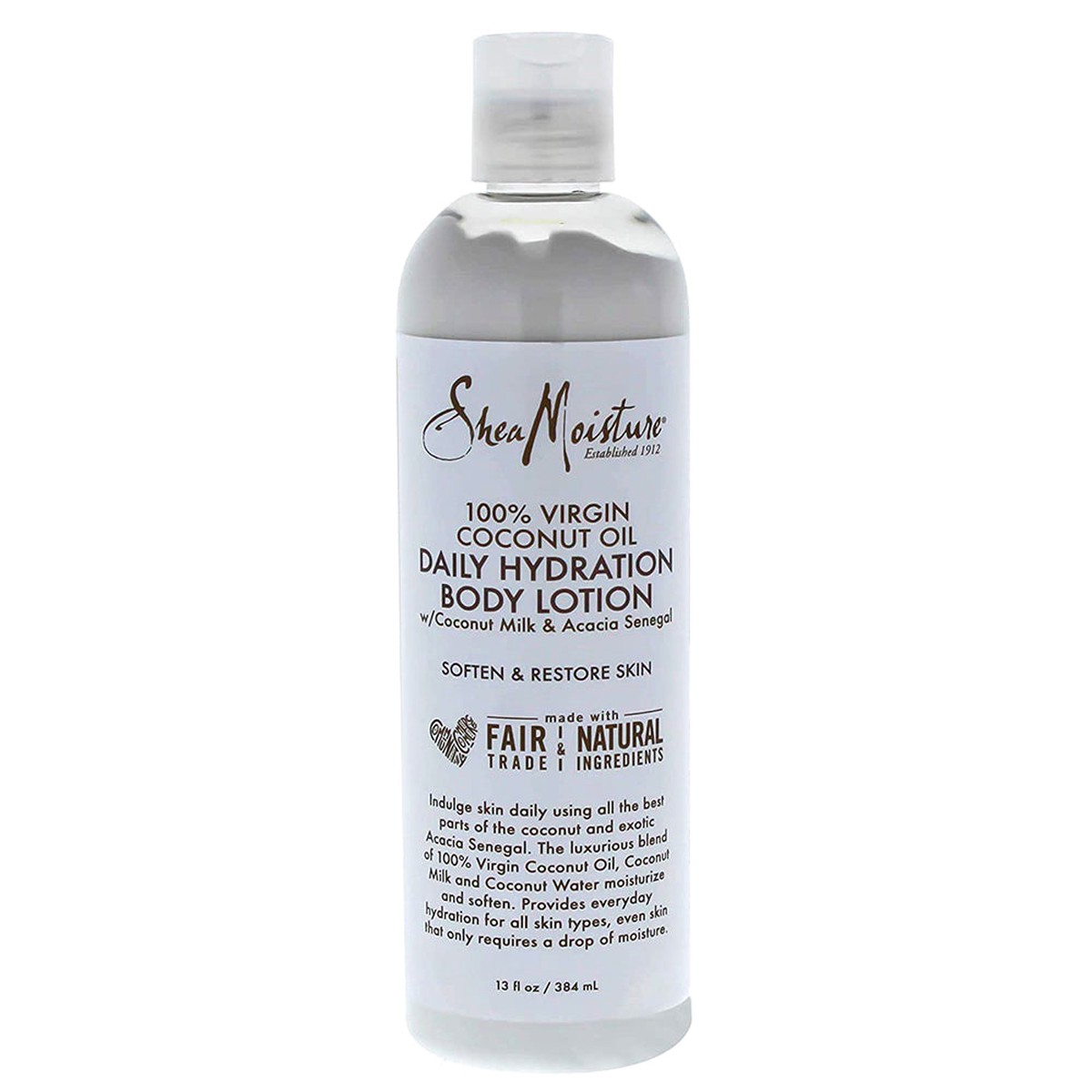 Shea Moisture 100% Virgin Coconut Oil Daily Hydration Body Lotion 13 oz / 384 ml - For All Skin Types