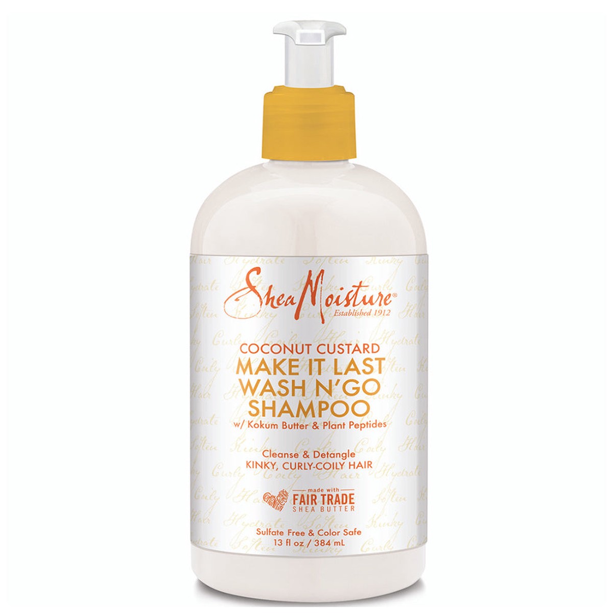 Shea Moisture Coconut Custard Wash N'Go Shampoo 13 oz / 384 ml - For Defined Curls & Natural Hair
