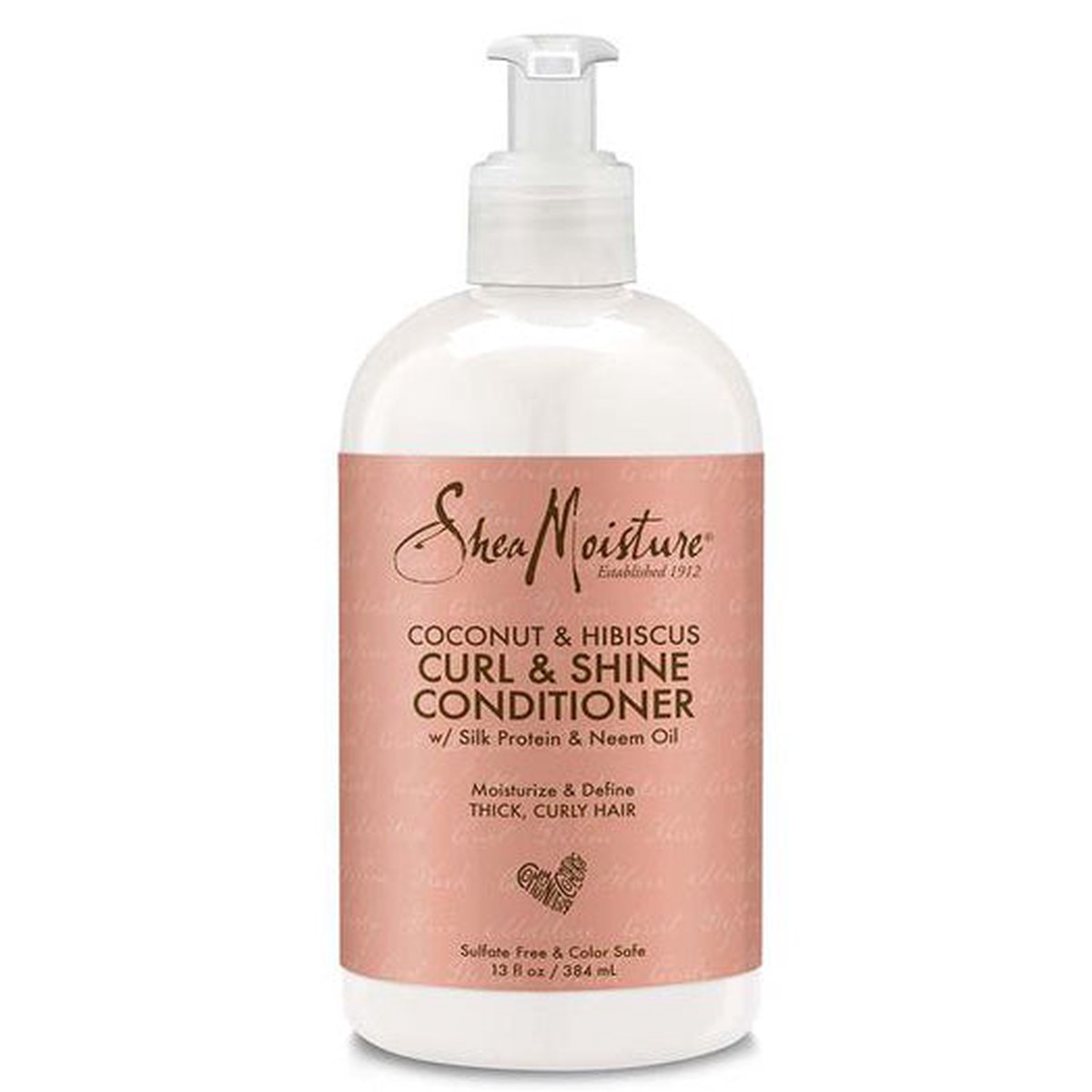 Shea Moisture Coconut & Hibiscus Curl & Shine Conditioner 13 oz / 384 ml - For Natural Curls & Frizz Control