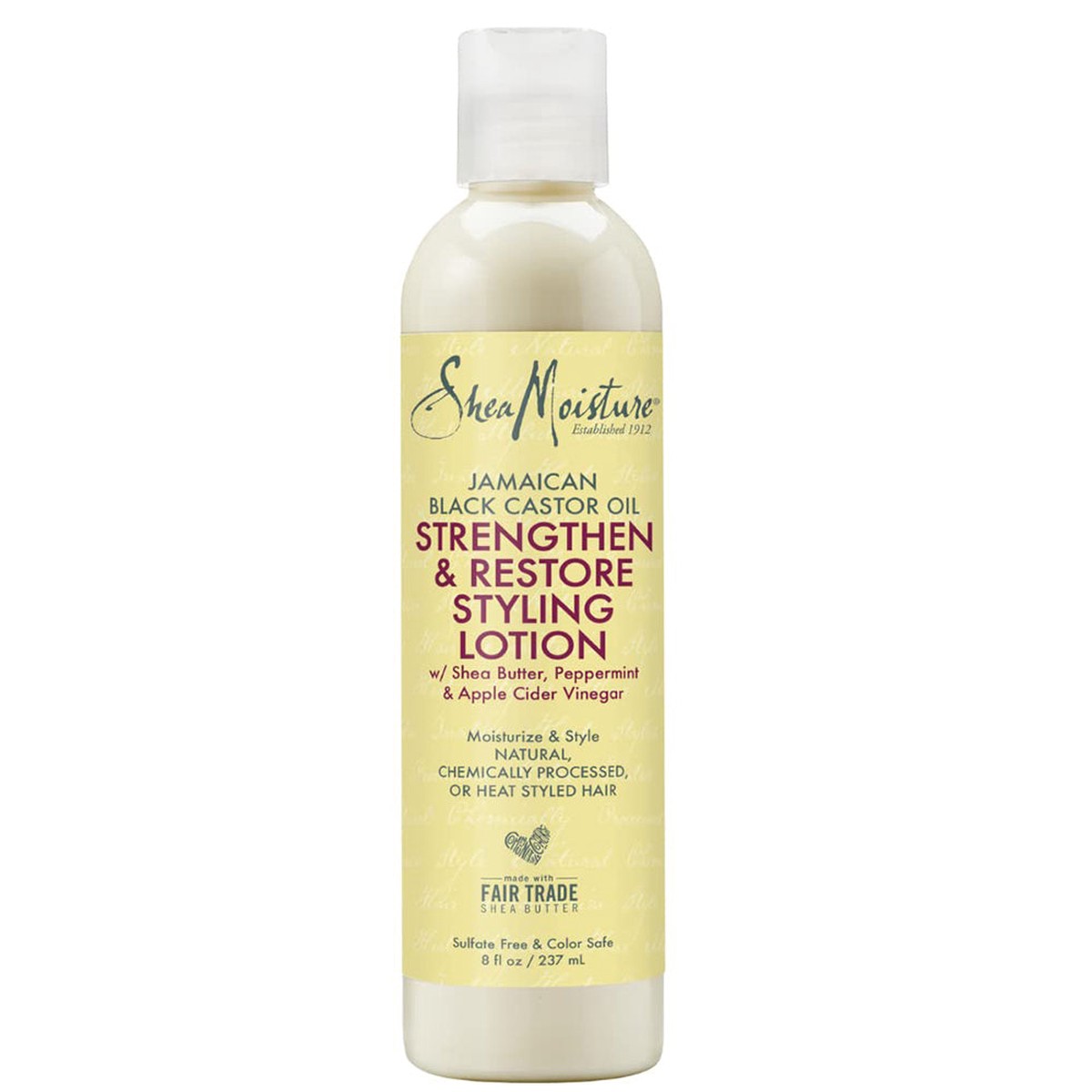 Shea Moisture Jamaican Black Castor Oil Strengthen & Restore Styling Lotion 8 oz / 237 ml - For Breakage-Prone & Heat-Styled Hair
