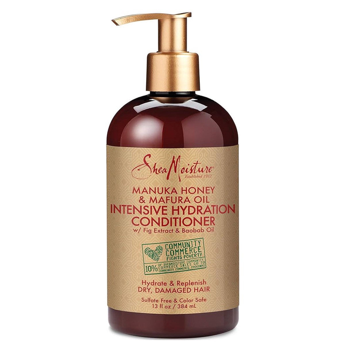 Shea Moisture Manuka Honey & Mafura Oil Intensive Hydration Conditioner 13 oz / 384 ml - For Dry, Brittle Hair