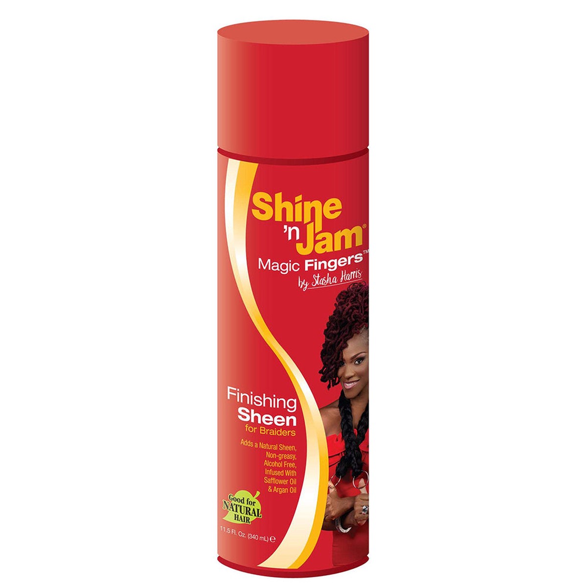 Shine 'n Jam Magic Fingers Finish Sheen for Braiders Luminous Shine & Frizz Control 11.5 oz