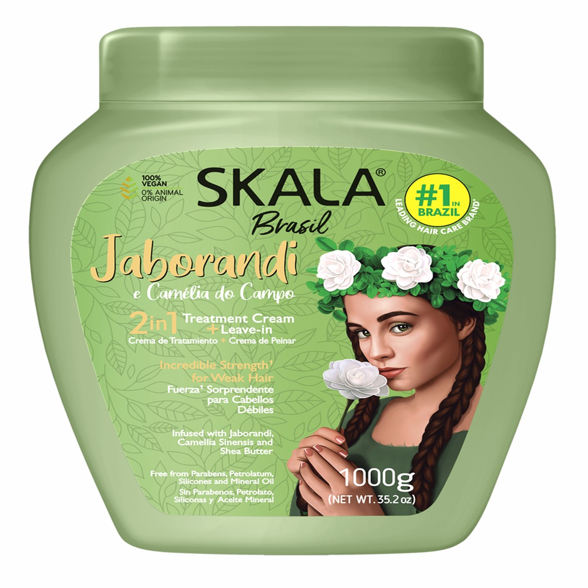 Skala Brasil Jaborandi Hair Treatment Cream Strength & Hydration 1000g
