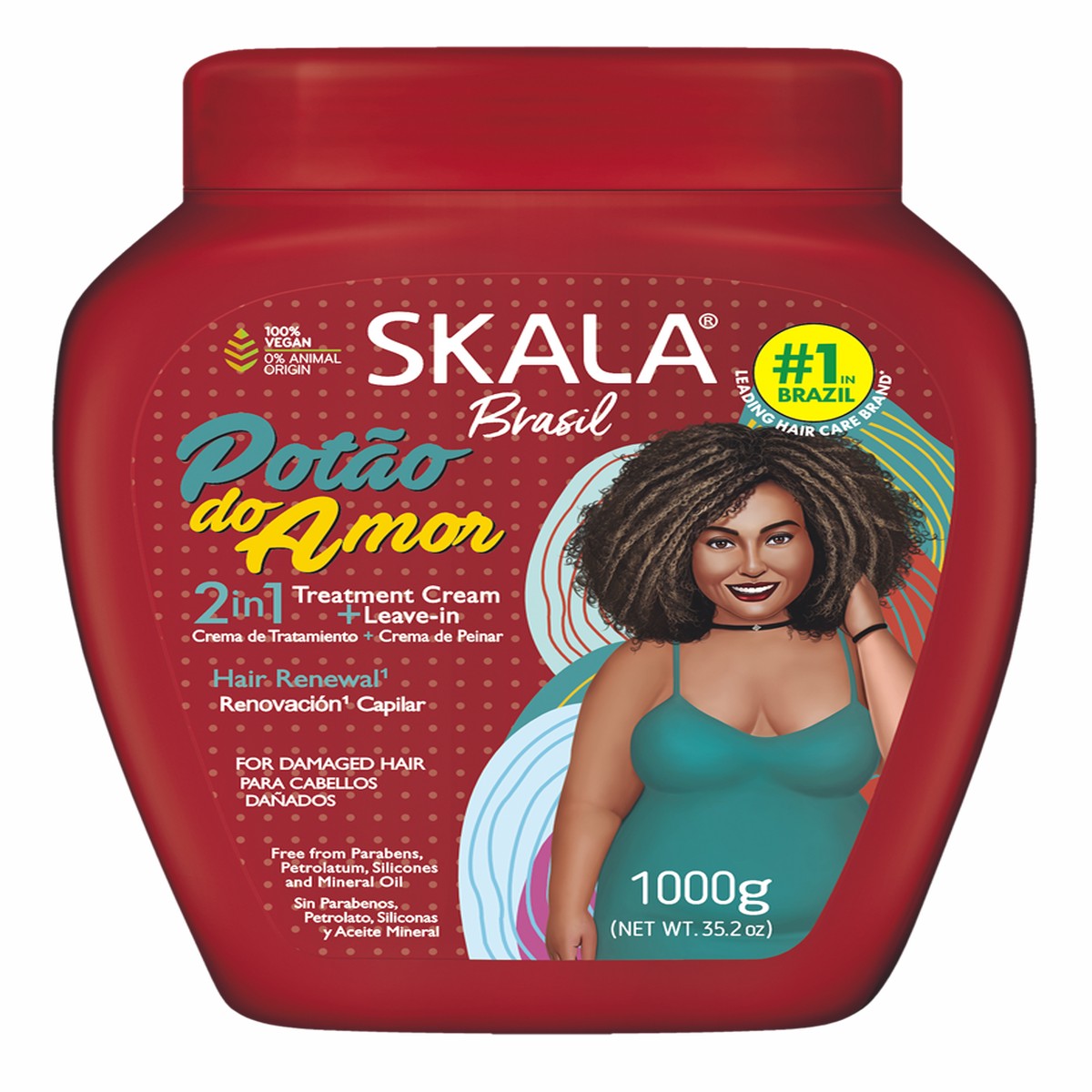 Skala Brasil Poto do Amor Hair Treatment Cream Repair & Shine 1000g