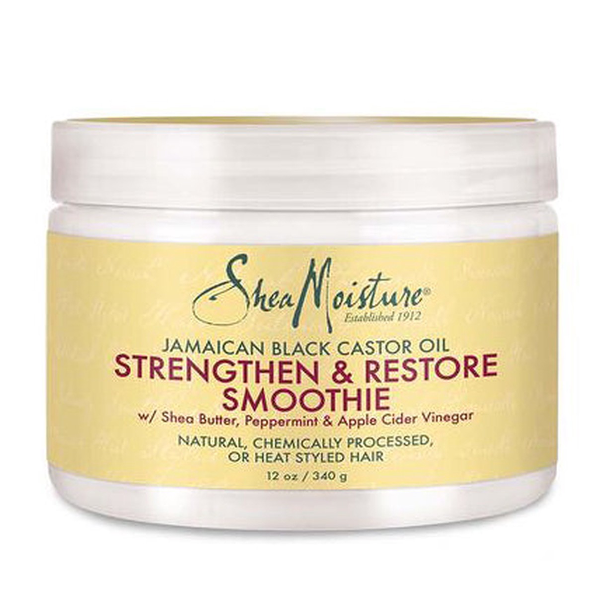 Shea Moisture Jamaican Black Castor Oil Strengthen & Restore Smoothie 11.5 oz / 340 ml - For Damaged, Brittle & Curly Hair