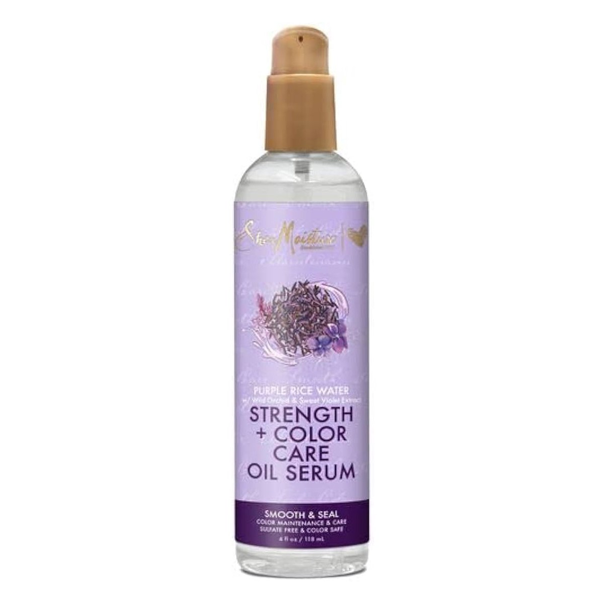 Shea Moisture Purple Rice Water Strength & Colour Care Oil Serum 4 oz / 118 ml - Protects Color & Strengthens Hair
