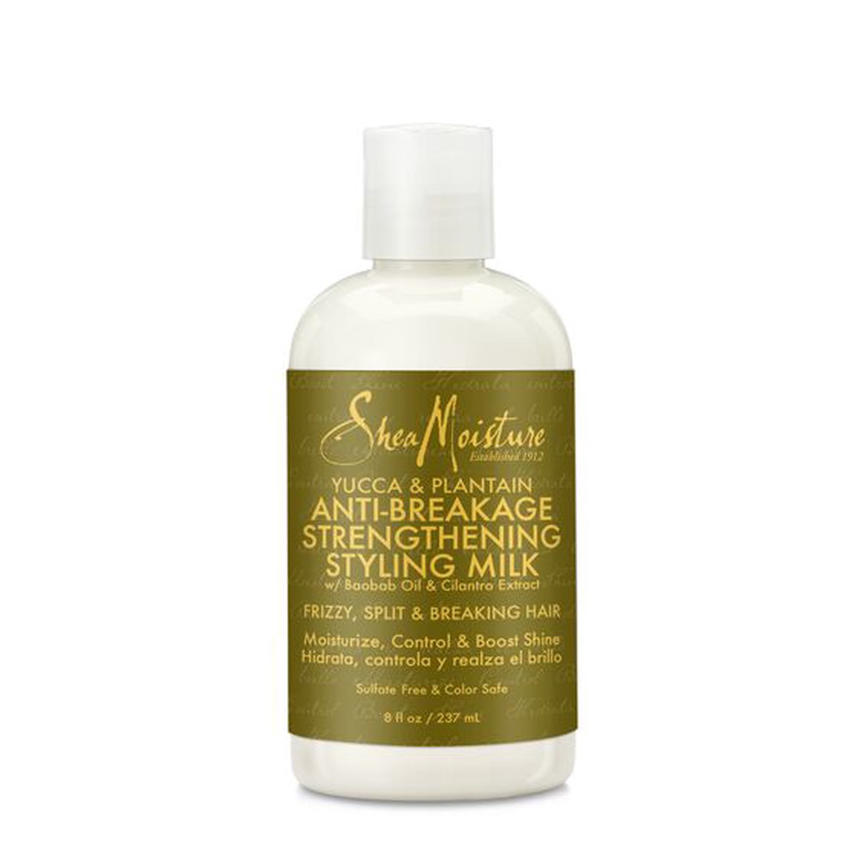 Shea Moisture Yucca & Plantain Thickening Growth Milk 8 oz / 237 ml - For Stronger, Thicker Hair & Breakage Prevention