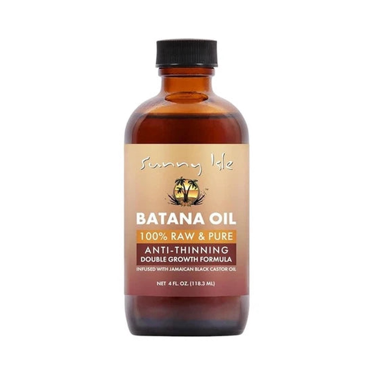 Sunny Isle 100% Raw & Pure Anti-Thinning Batana Oil Batana and Jamaican black castor oils 118.3 ml/4.0 oz