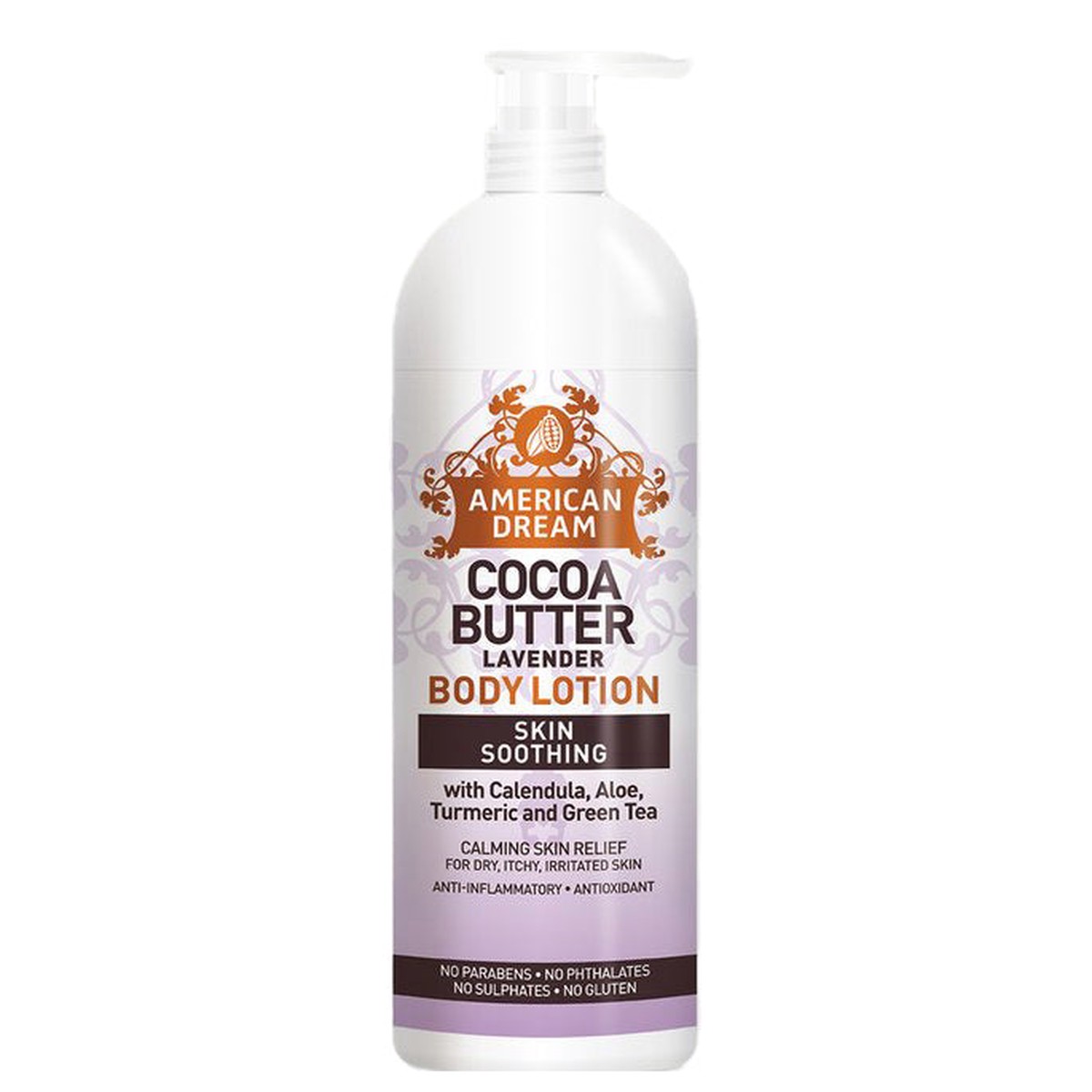 American Dream Cocoa Butter Lavender Body Lotion 16oz Daily Moisturiser for Dry Skin