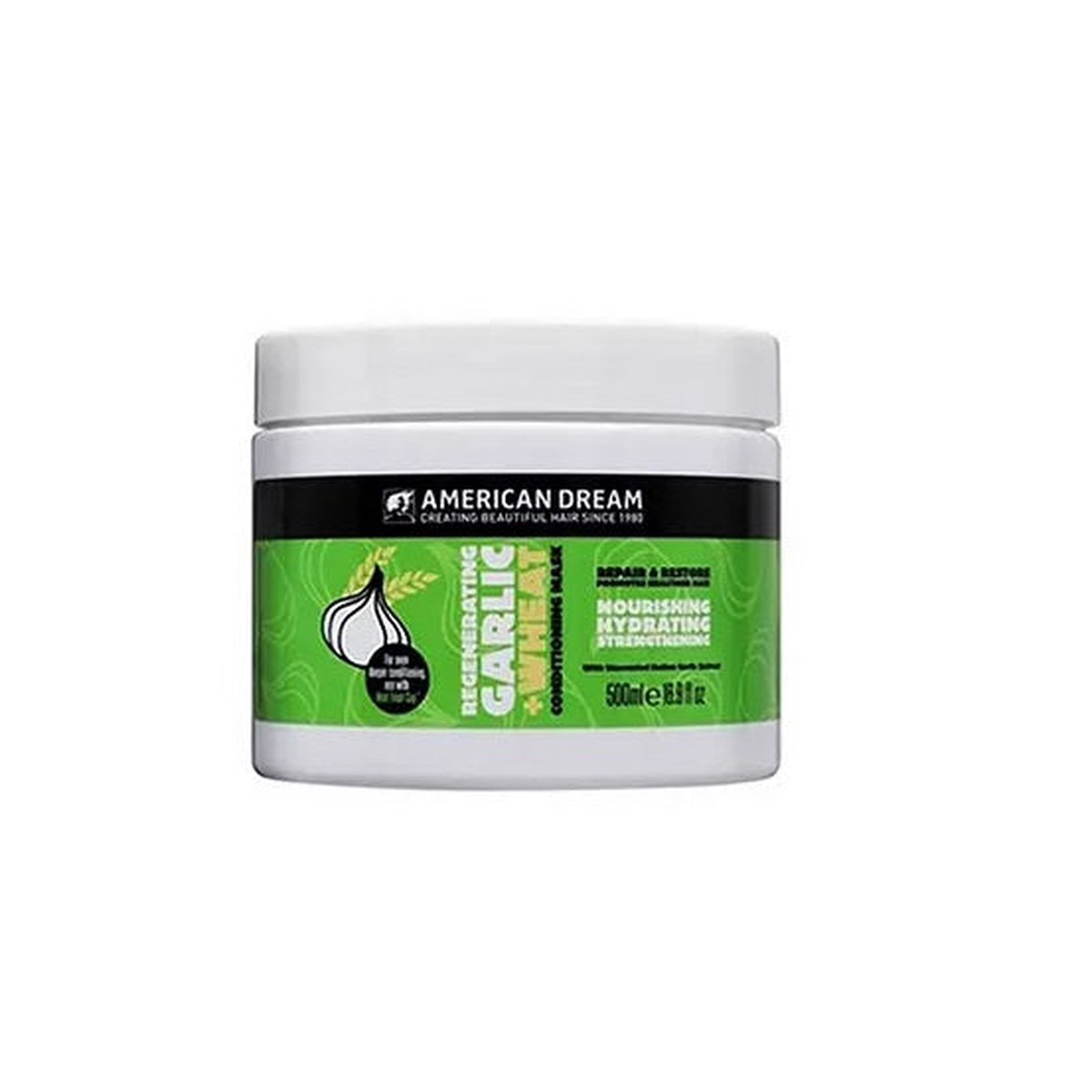 American Dream Garlic & Wheat Conditioning Hair Mask 17oz Strengthens Hair & Stimulates Growth