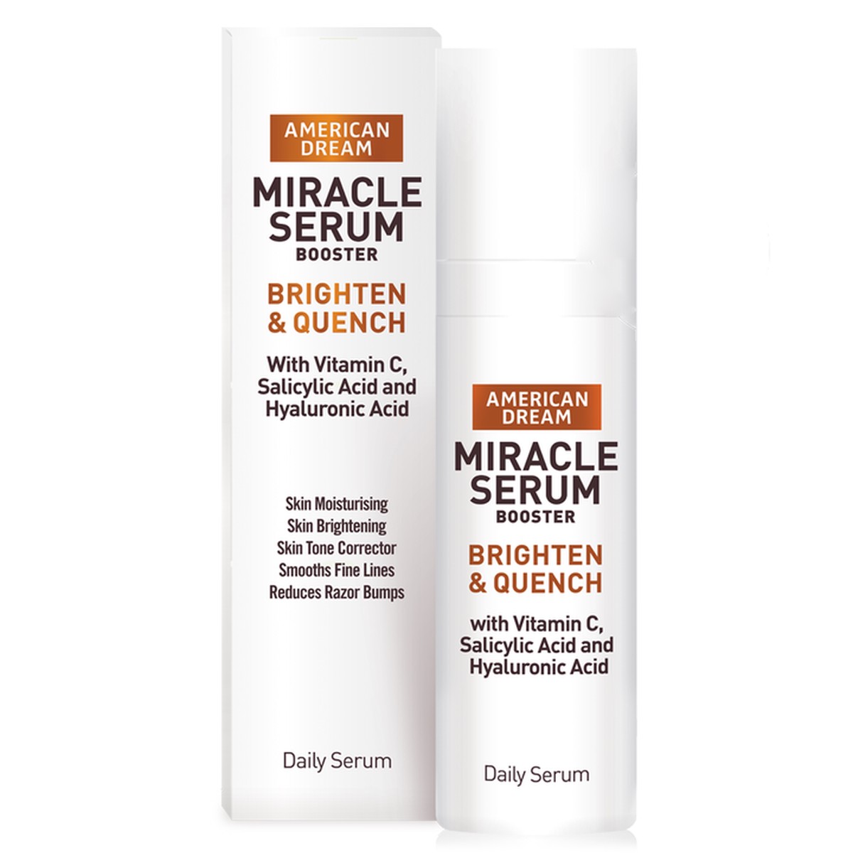 American Dream Miracle Serum Booster 2oz Targets Dark Spots, Acne & Blemishes