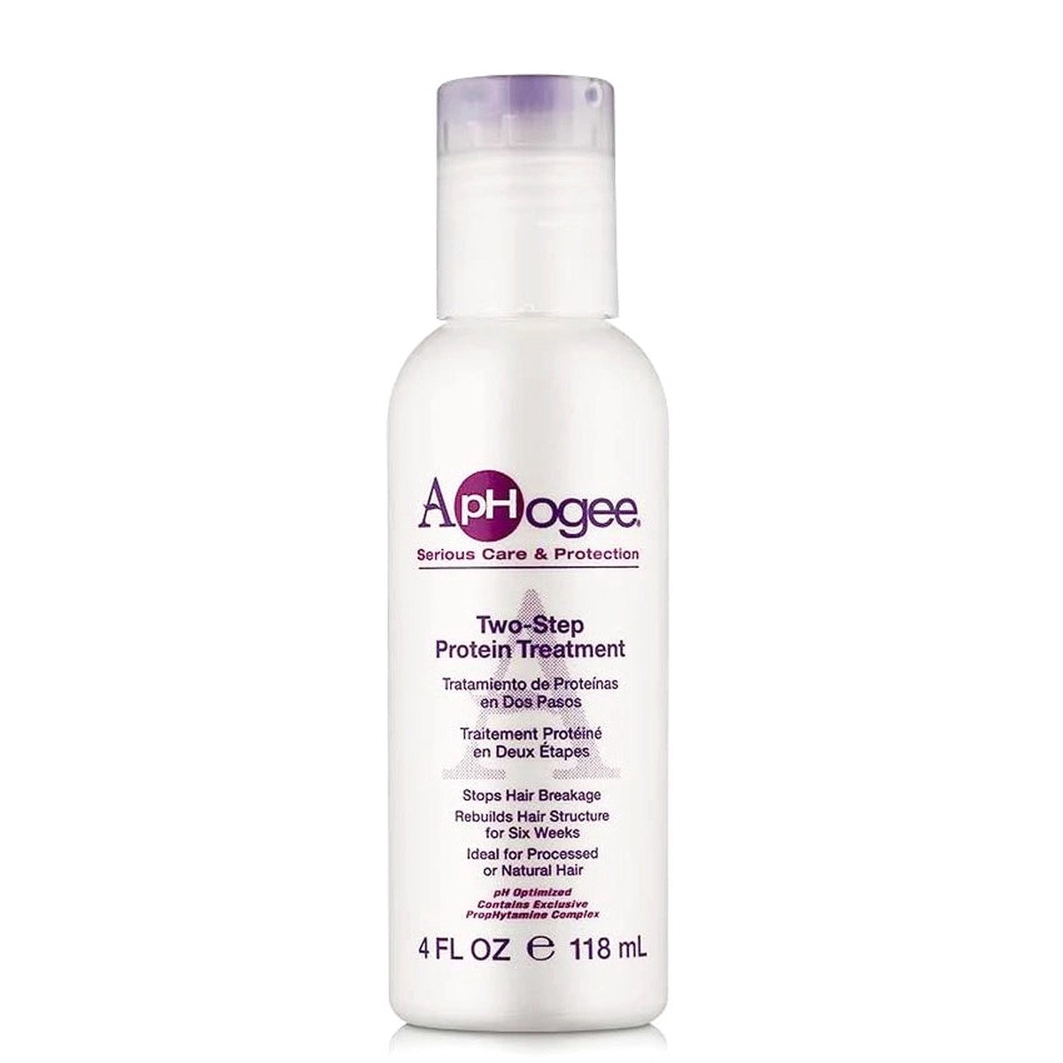 ApHogee Two Step Protein Treatment 4 oz / 118 ml - Intensive Hair Repair for Damaged Hair