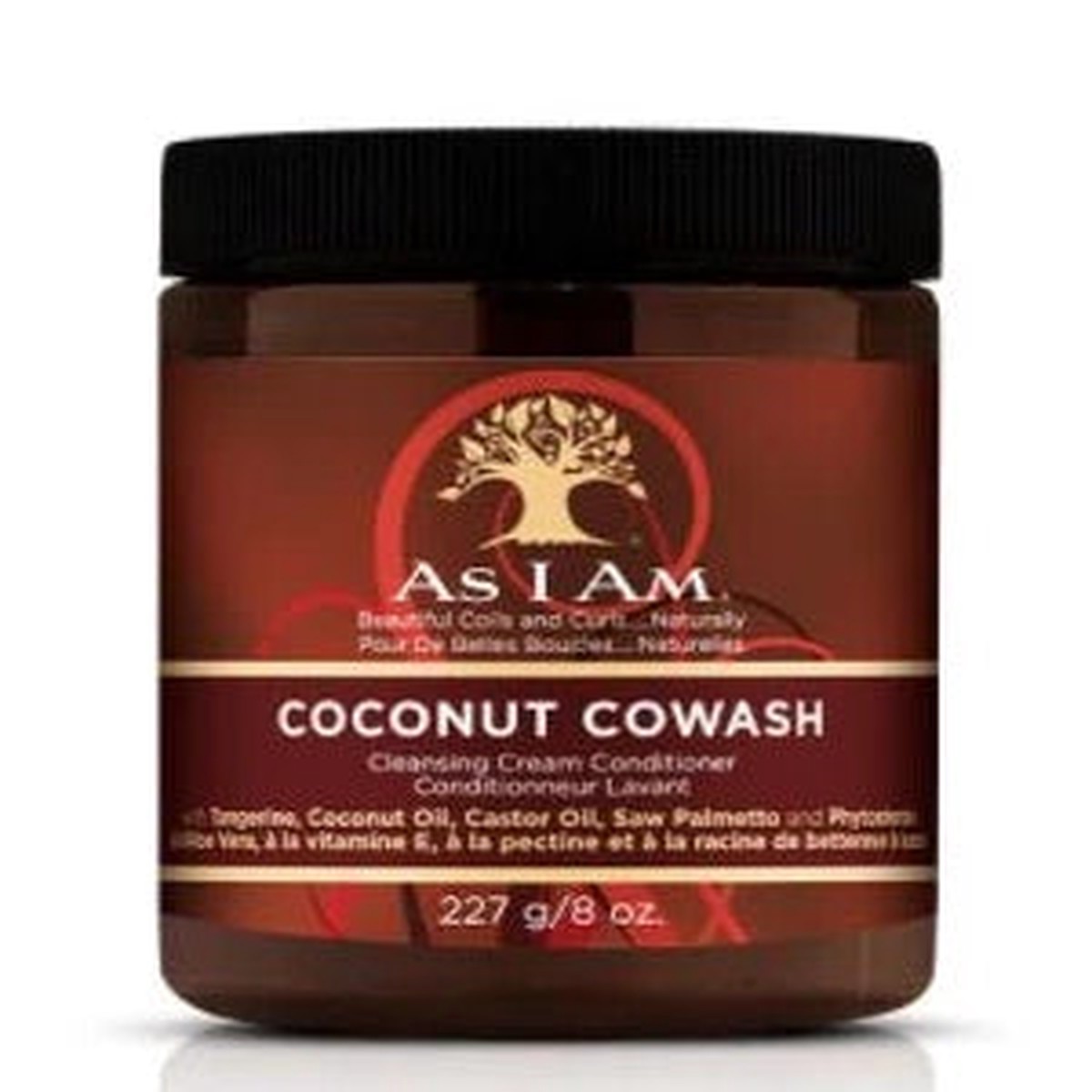 As I Am Coconut Cowash Cleansing & Moisturizing for Curly, Coily Hair 8 oz