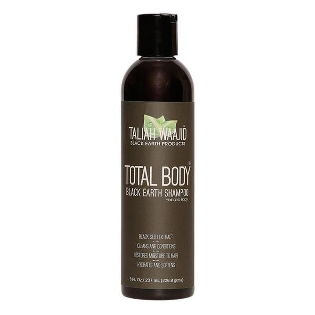 Taliah Waajid Black Earth Products Total Body Black Earth Shampoo: Gentle Cleansing for Natural & Textured Hair 237ml/8.01 oz