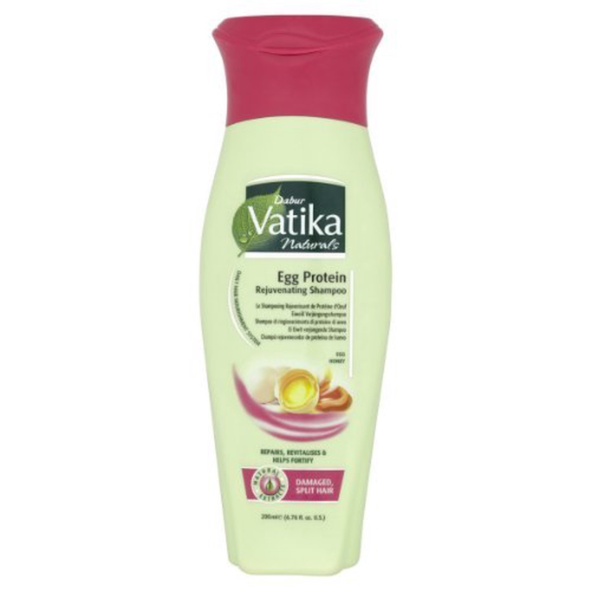 Vatika Egg Protein Rejuvenating Shampoo for Strengthening & Repairing Weak, Damaged Hair 200ml/6.76 oz