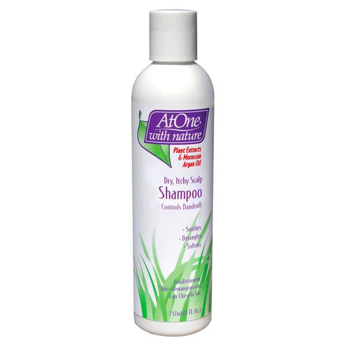 AtOne With Nature Dry Itchy Scalp Shampoo 8 oz / 237 ml - Soothe Dry, Itchy Scalps & Dandruff Relief