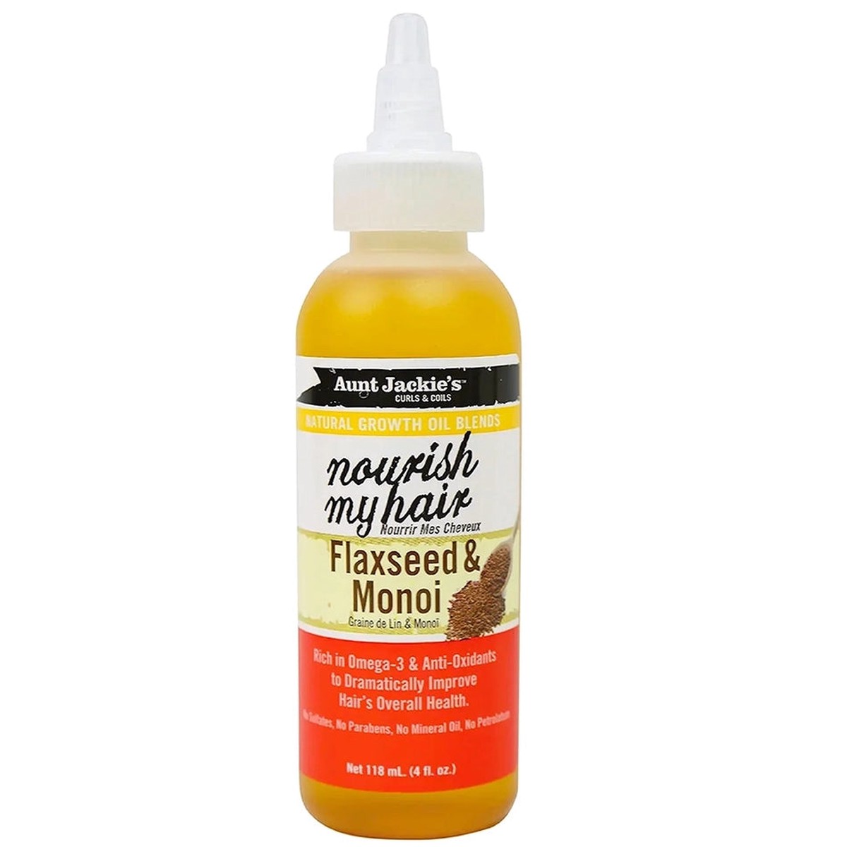 Aunt Jackie's Flaxseed Nourish My Hair Flaxseed & Monoi Oil Blends 118 ml
