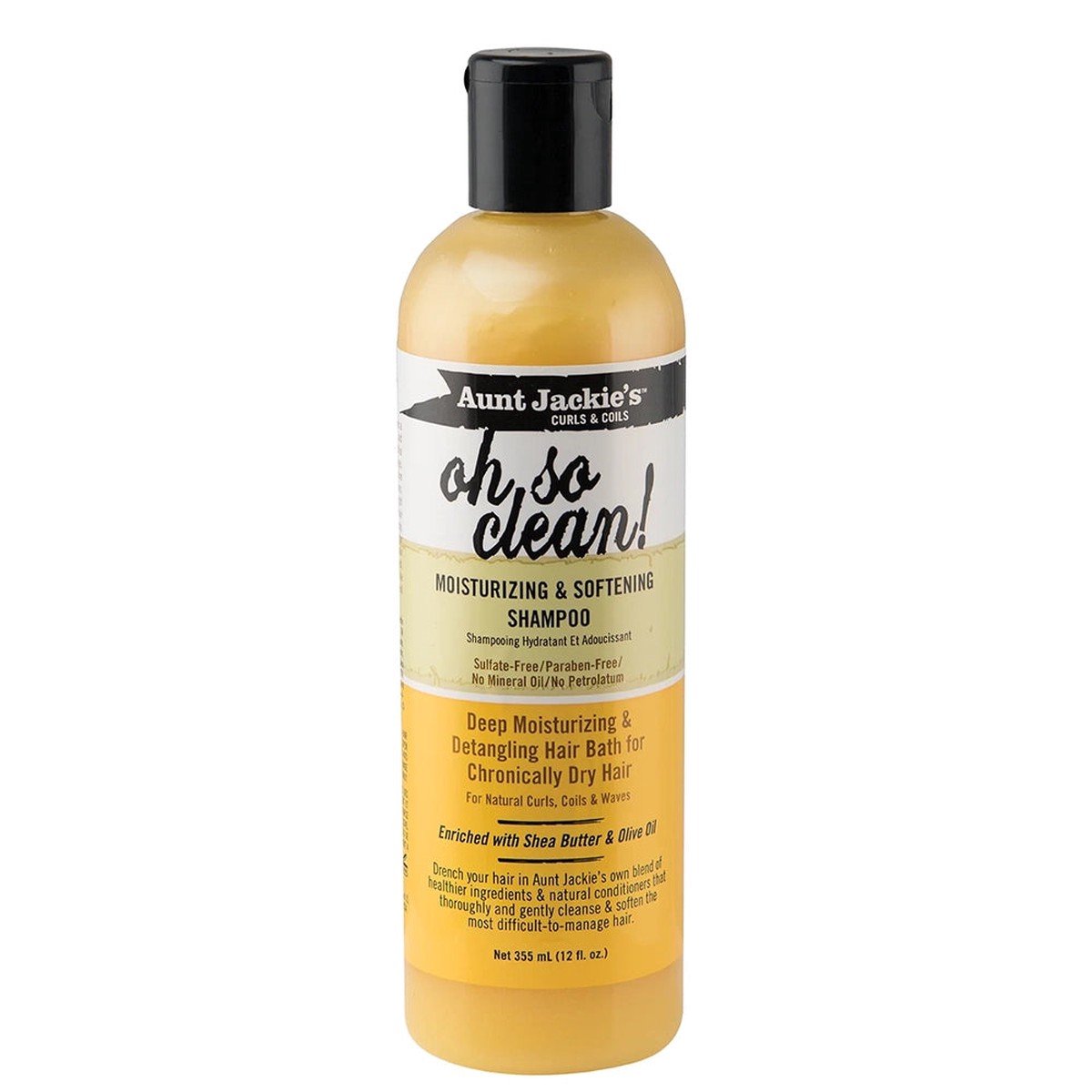 Aunt Jackie's Oh So Clean Moisturizing & Softening Shampoo 12oz