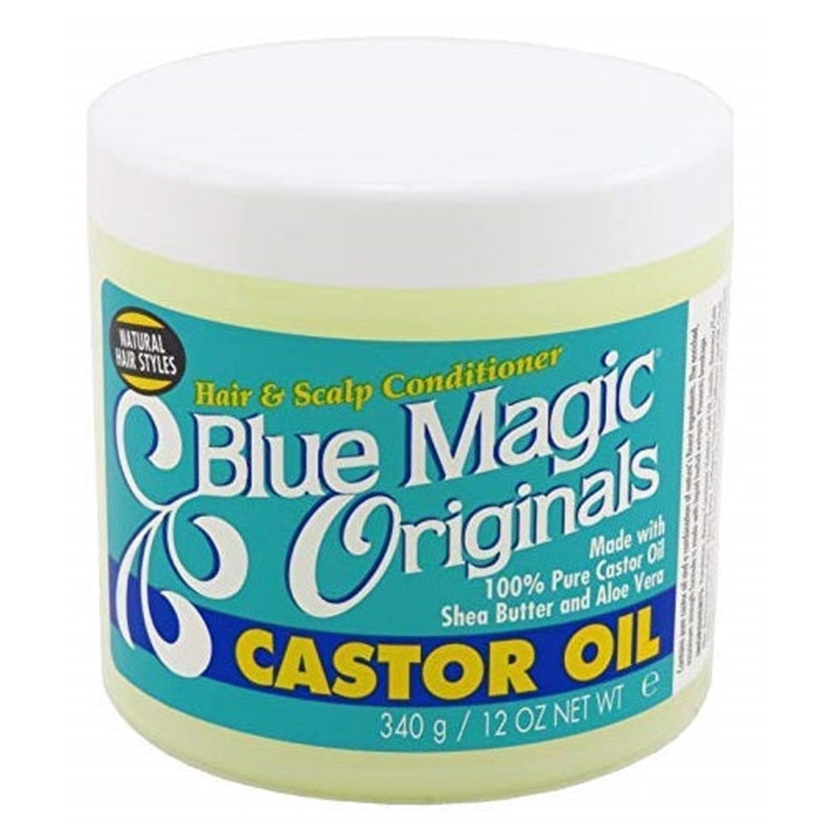 Blue Magic Originals Castor Oil Hair & Scalp Conditioner 12 oz / 340 gm - For Healthy Hair & Scalp