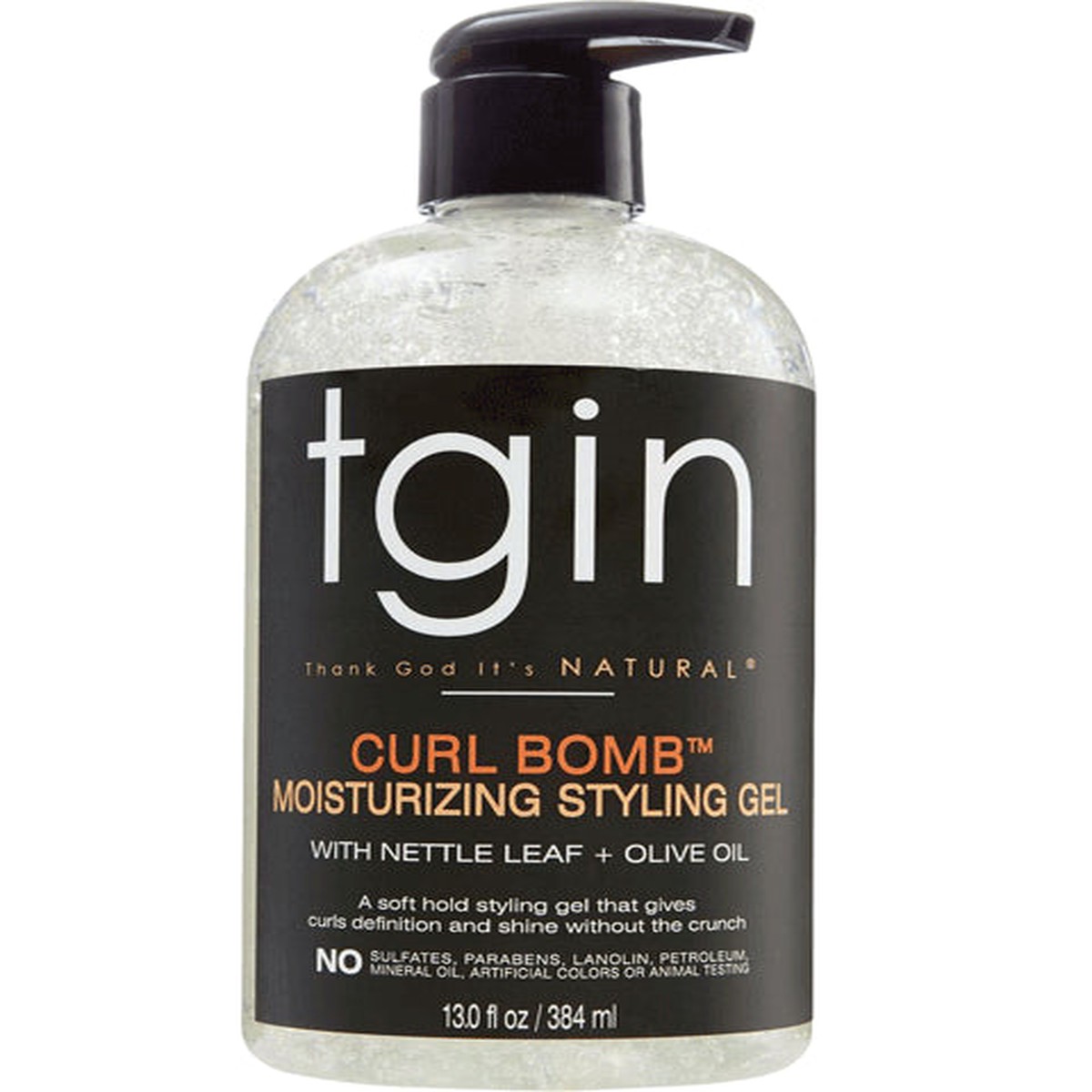 TGIN Curl Bomb Moisturizing Styling Gel: Define Curls & Control Frizz for Natural Hair & Curly Hair Types 384ml/12.98 oz