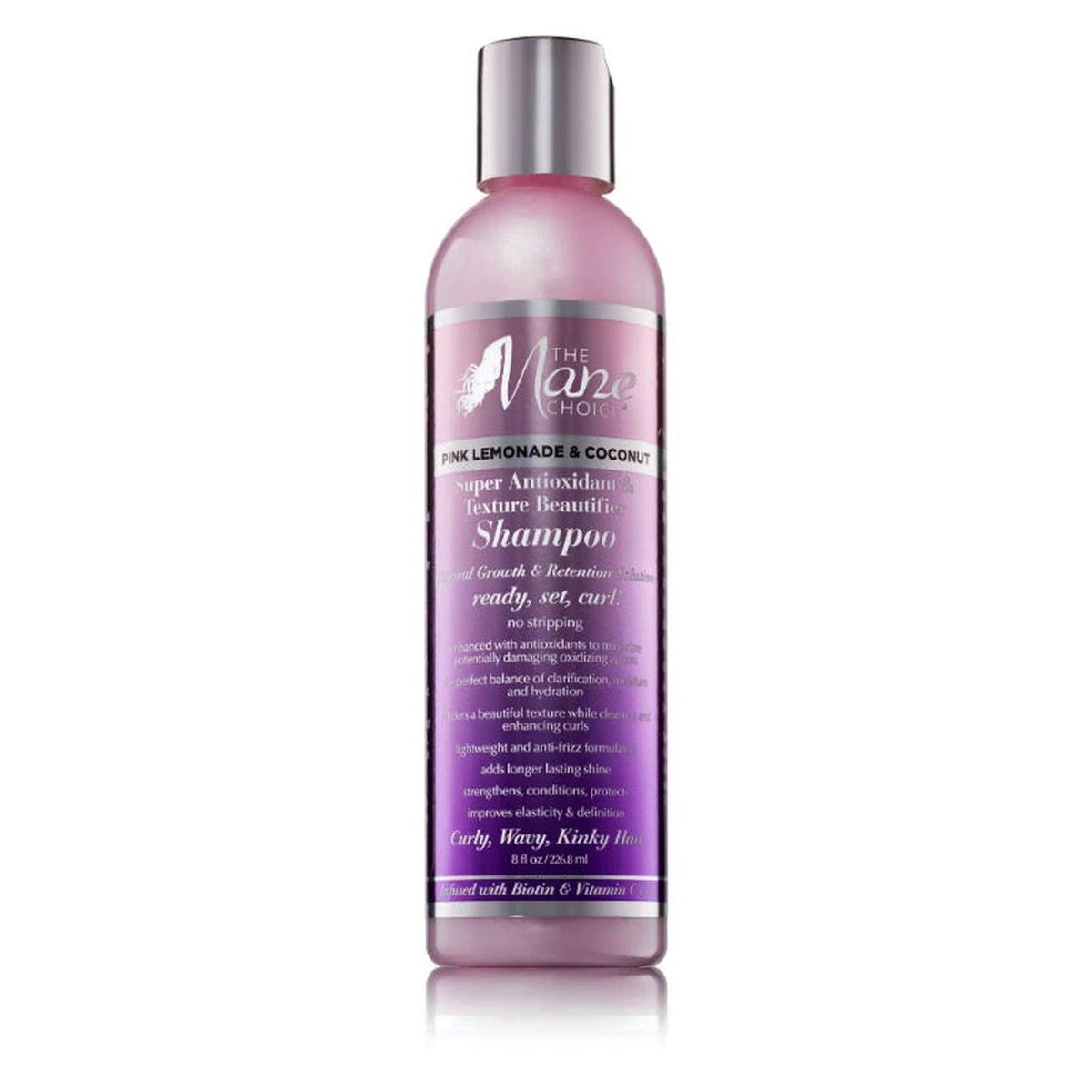 The Mane Choice Pink Lemonade And Coconut Hydrating & Detangling Shampoo for Healthy Hair 226.8ml/7.67 oz