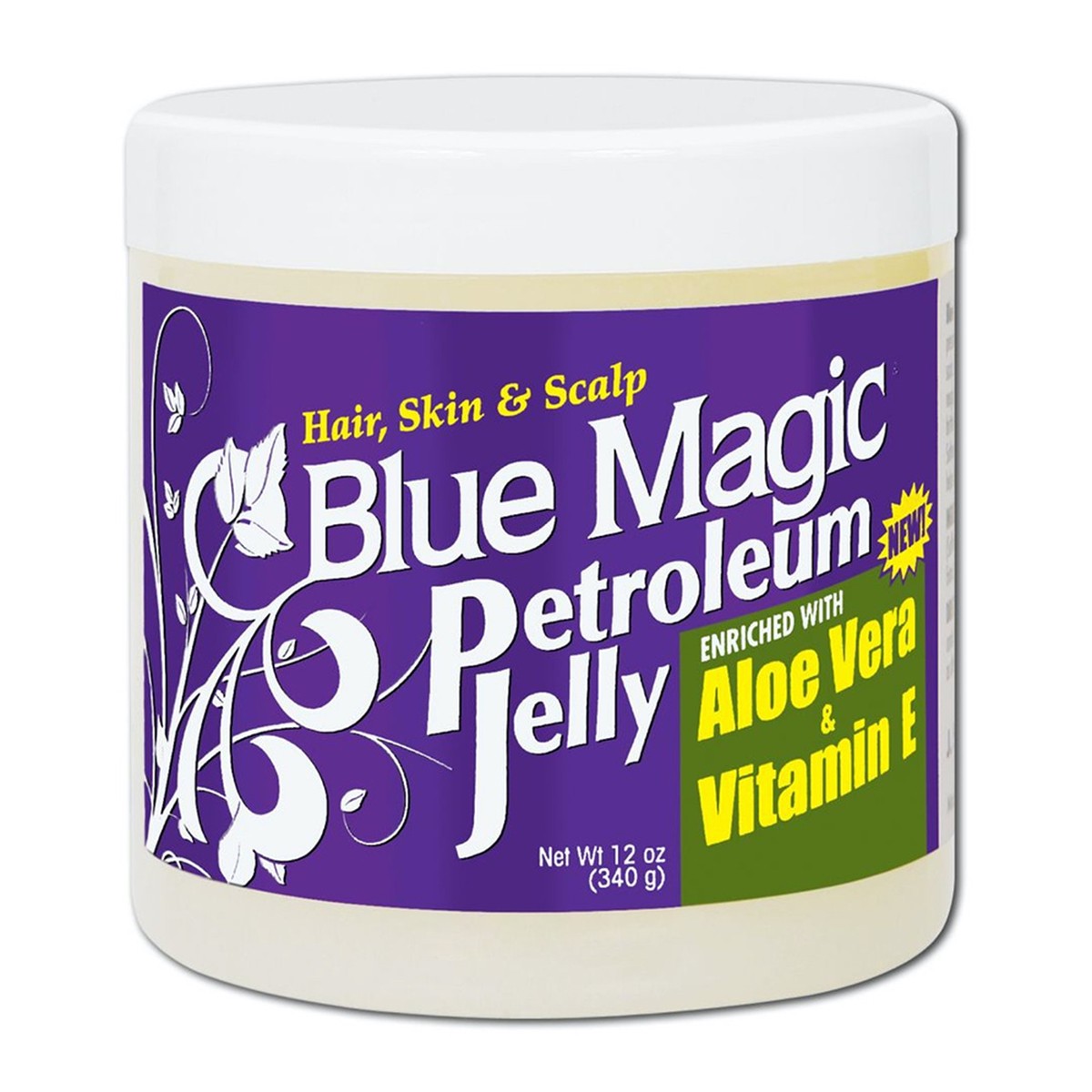 Blue Magic Petroleum Jelly 12 oz / 355 ml - Multi-Purpose for Hair, Skin & Scalp