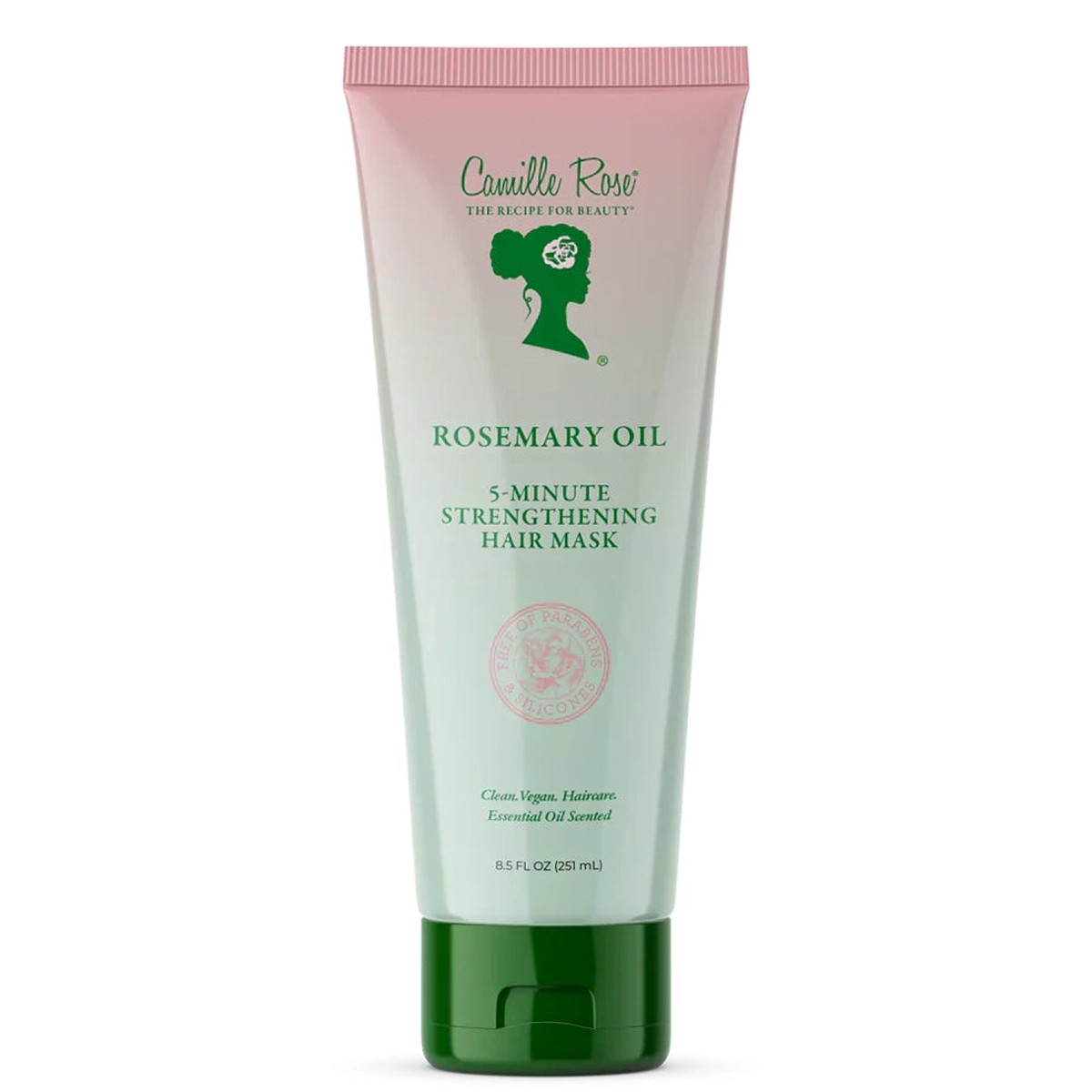 Camille Rose Rosemary Oil 5-Minute Strengthening Hair Mask for Weak, Damaged Hair 8.5 oz