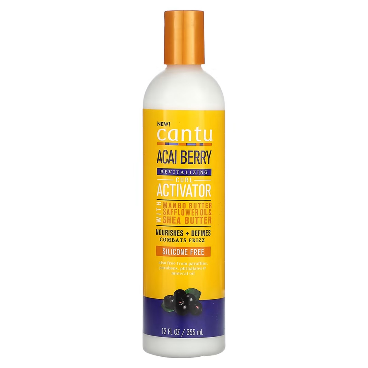 Cantu Acai Berry Curl Activator 12 oz / 355 ml - For Defined, Frizz-Free Curls