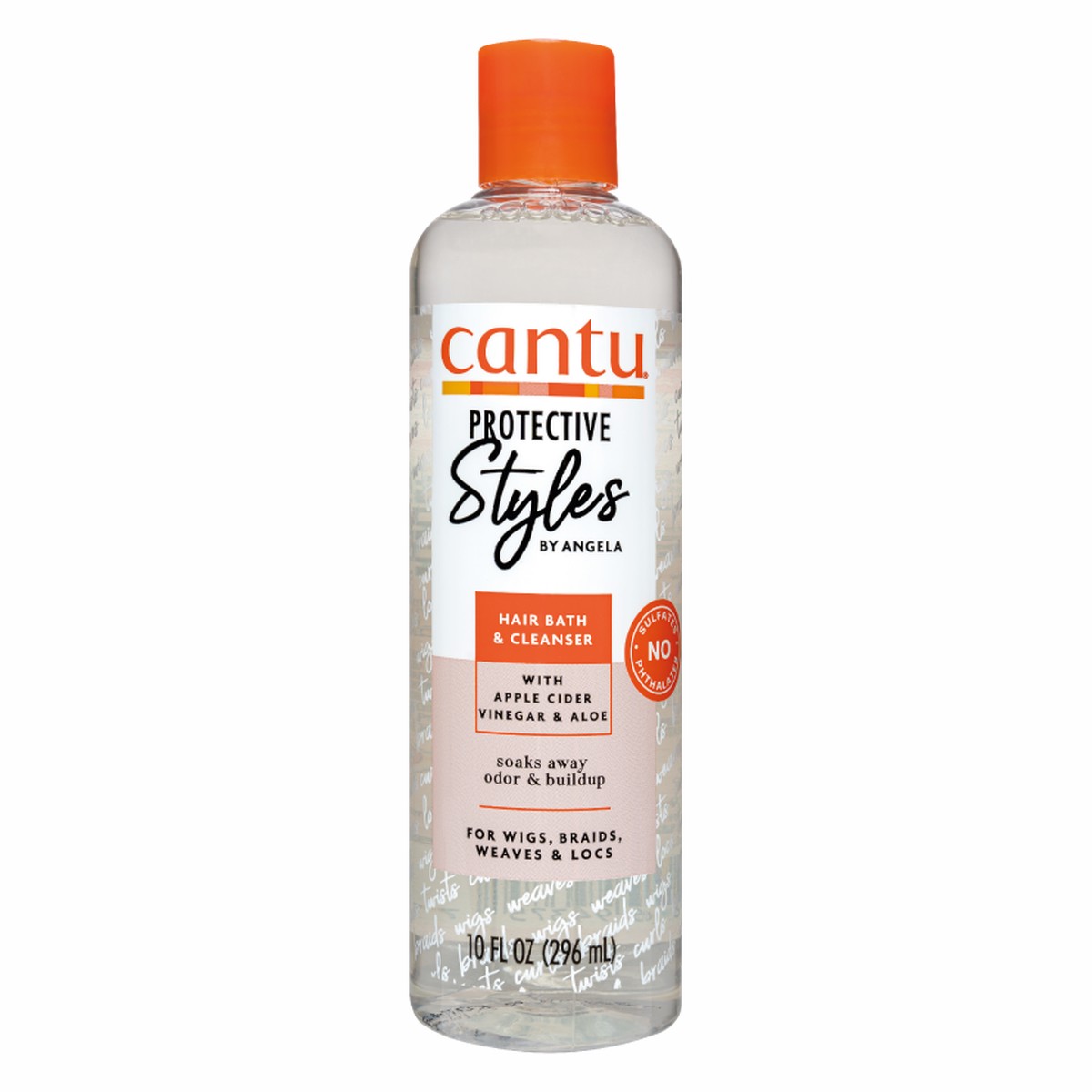 Cantu Protective Styles Hair Bath & Cleanser 10 oz / 296 ml - For Wigs, Braids, & Locs