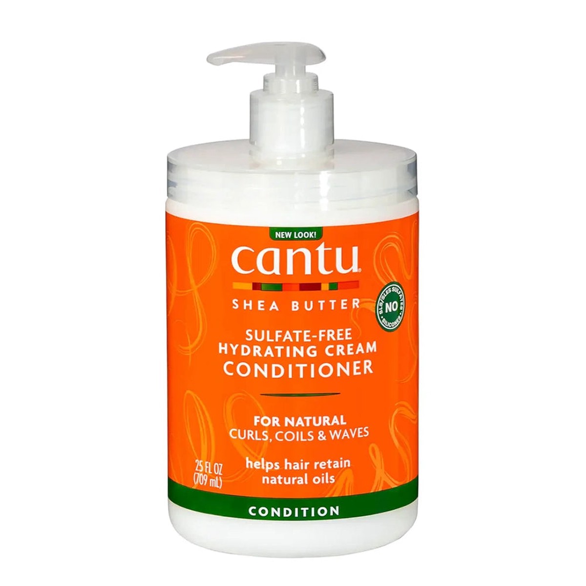 Cantu Sulfate-Free Hydrating Cream Conditioner 25 oz / 739 ml - For Natural Curls & Dry Hair