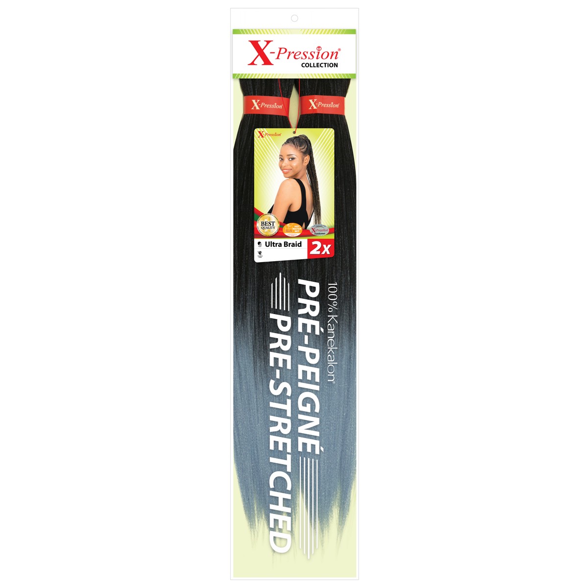 Xpression Ultra Braid Pre Stretched (2x) Faster Protective Styling